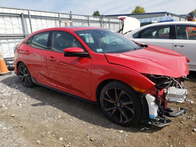 SHHFK7H94KU418497 - 2019 HONDA CIVIC SPORT TOURING RED photo 4