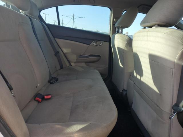 19XFB2F55DE064664 - 2013 HONDA CIVIC LX WHITE photo 10