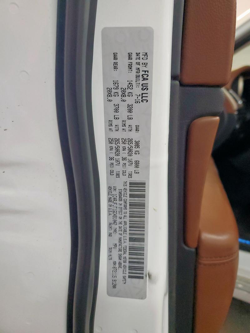 1C4RJFJT1GC491042 - 2016 JEEP GRAND CHER SUMMIT 白色 照片 13