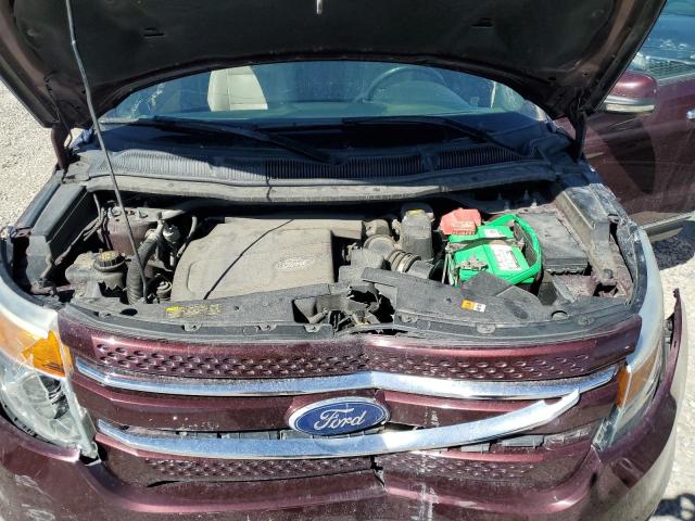 1FMHK8F8XBGA20657 - 2011 FORD EXPLORER LIMITED 勃艮第红 照片 12