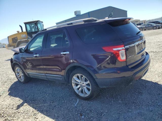 1FMHK8F8XBGA20657 - 2011 FORD EXPLORER LIMITED 勃艮第红 照片 2