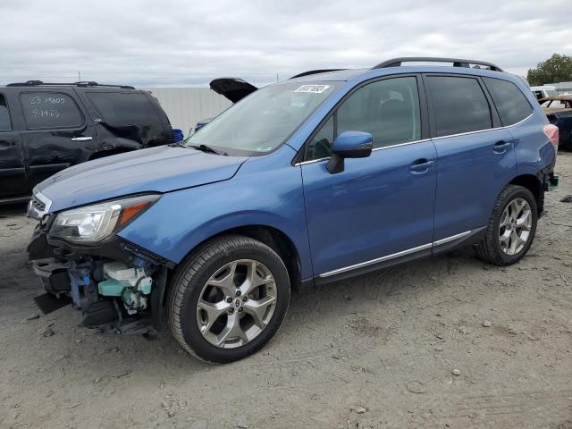 JF2SJAWC0JH411237 - 2018 SUBARU FORESTER 2.5I TOURING BLUE photo 1