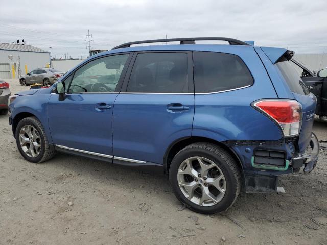 JF2SJAWC0JH411237 - 2018 SUBARU FORESTER 2.5I TOURING BLUE photo 2