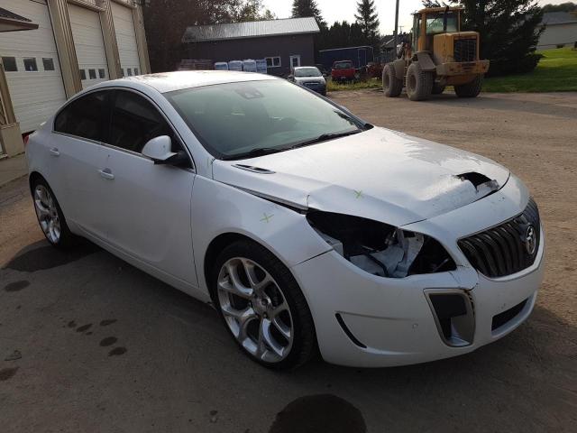 2G4GU5GX7H9117588 - 2017 BUICK REGAL GS WHITE photo 4