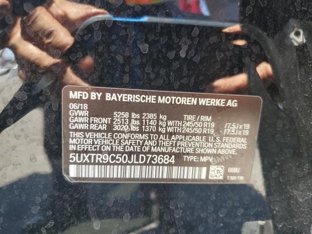 5UXTR9C50JLD73684 - 2018 BMW X3 XDRIVE30I 黑色 照片 12