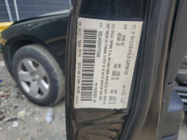 2B3KA43R08H116931 - 2008 DODGE CHARGER BLACK photo 12