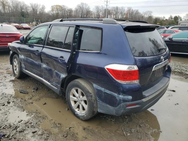 5TDBK3EH0CS100376 - 2012 TOYOTA HIGHLANDER BASE Көк фото 2