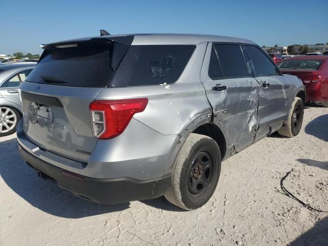 1FM5K8AB1MGA46914 - 2021 FORD EXPLORER POLICE INTERCEPTOR Сірий фото 3