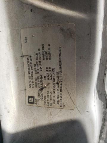 1GDK7H1C62J514245 - 2002 GMC C-SERIES C7H042 WHITE photo 10