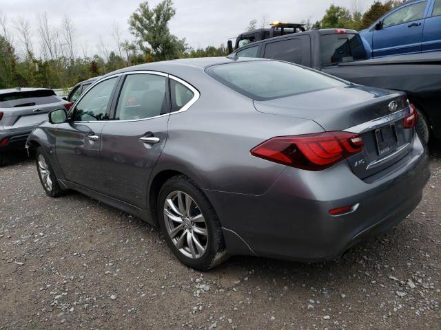 JN1BY1AR6JM220082 - 2018 INFINITI Q70 3.7 LUXE GRAY photo 2