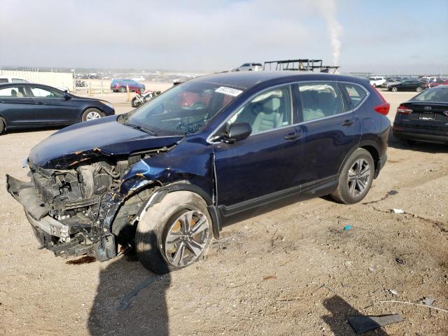 2HKRW6H31JH224423 - 2018 HONDA CR-V LX BLUE photo 1