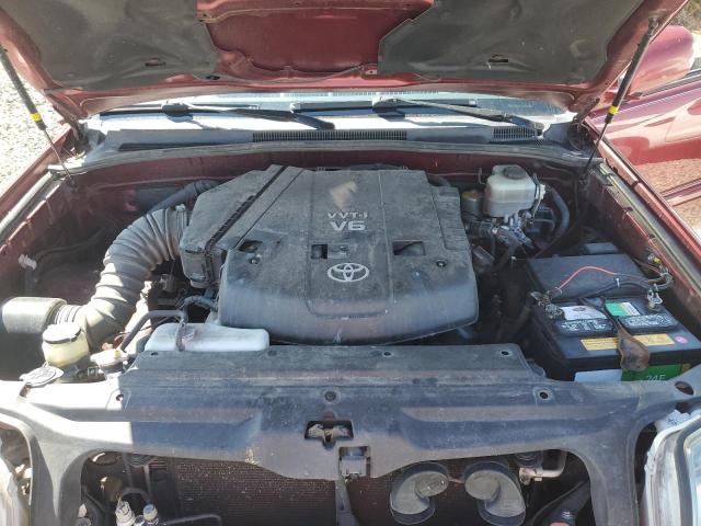 JTEBU14R868055037 - 2006 TOYOTA 4RUNNER SR5 Bordo foto 11