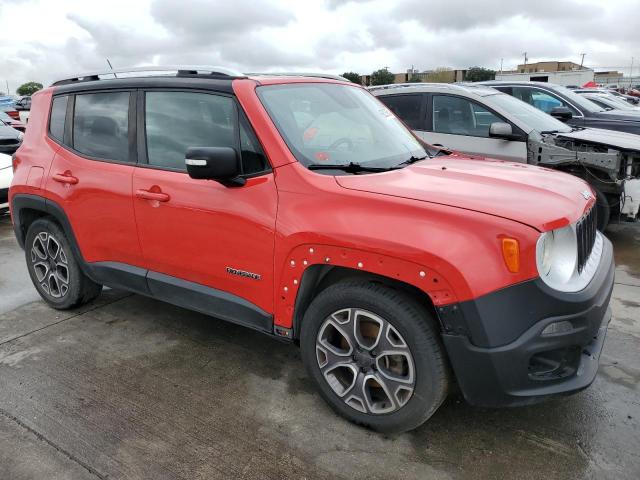 ZACCJADT8FPB44709 - 2015 JEEP RENEGADE LIMITED RED photo 4