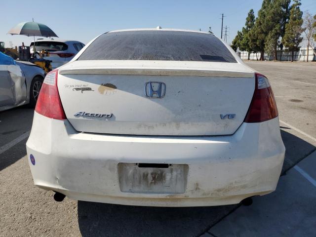 1HGCS22808A008869 - 2008 HONDA ACCORD EXL WHITE photo 6