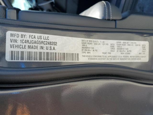 1C4RJGAG5RC248202 - 2024 JEEP GRAND CHEROKEE LAREDO 灰色 照片 13