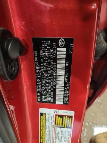 4T1BK46K68U060495 - 2008 TOYOTA CAMRY LE RED photo 12