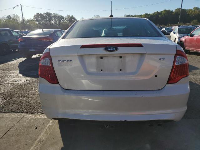 3FAHP0HA3CR361129 - 2012 FORD FUSION SE WHITE photo 6