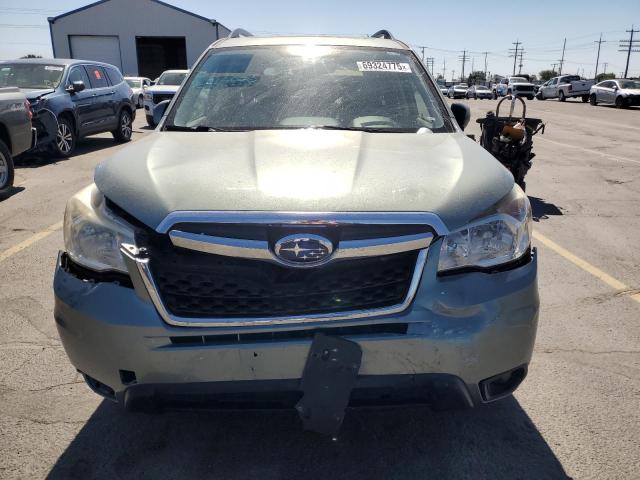 JF2SJAEC4EH496204 - 2014 SUBARU FORESTER 2.5I PREMIUM GREEN photo 5