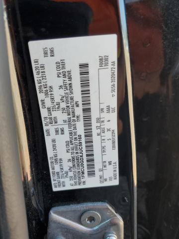 1FMCU0GDXJUC59160 - 2018 FORD ESCAPE SE BLACK photo 13