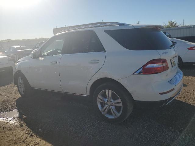 4JGDA5HB1CA030510 - 2012 MERCEDES-BENZ ML 350 4MATIC WHITE photo 2