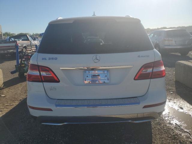 4JGDA5HB1CA030510 - 2012 MERCEDES-BENZ ML 350 4MATIC WHITE photo 6