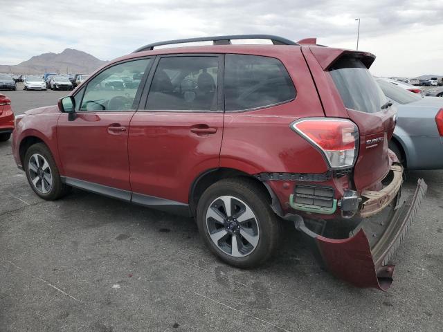 JF2SJAGC2JH581498 - 2018 SUBARU FORESTER 2.5I PREMIUM Бордовый фото 2