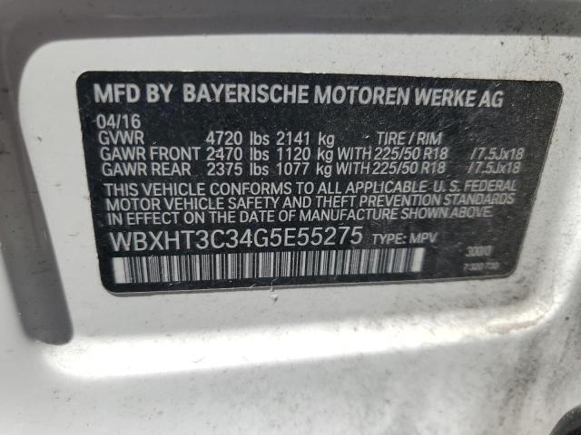 WBXHT3C34G5E55275 - 2016 BMW X1 XDRIVE28I أبيض صورة 13