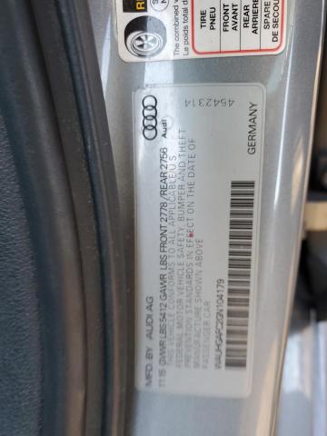 WAUHGAFC2GN104179 - 2016 AUDI A6 PRESTIGE ნაცრისფერი ფოტო 12