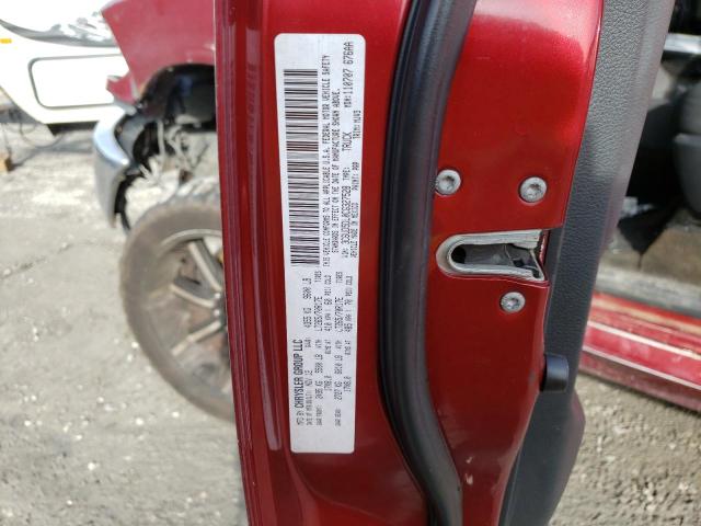 3C6UD5DL0CG327528 - 2012 DODGE RAM 2500 SLT RED photo 12