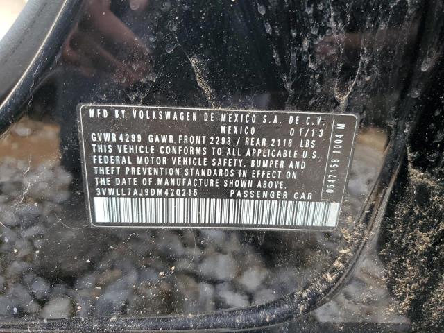 1VWBH7A34DC079824 - 2013 VOLKSWAGEN PASSAT SE 黑色 照片 12