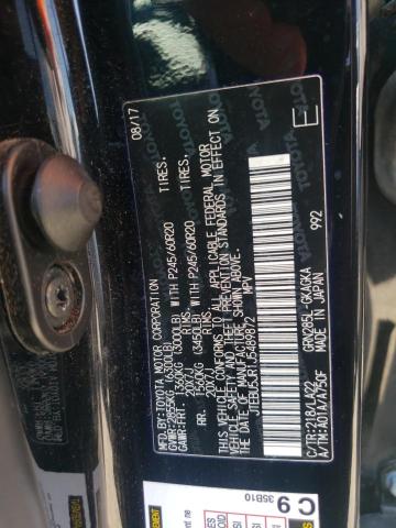 JTEBU5JR1J5489872 - 2018 TOYOTA 4RUNNER SR5/SR5 PREMIUM BLACK photo 13