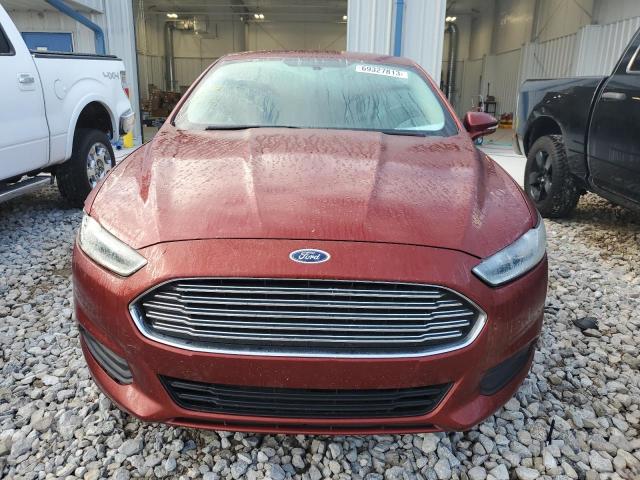 3FA6P0H70ER267403 - 2014 FORD FUSION SE BURGUNDY photo 5