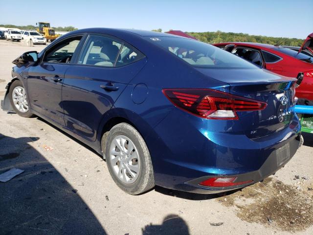 5NPD74LF2KH483453 - 2019 HYUNDAI ELANTRA SE BLUE photo 2