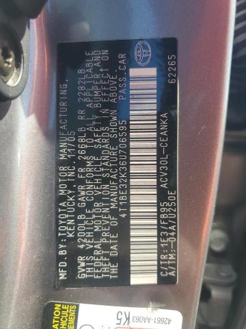 4T1BE32K36U706595 - 2006 TOYOTA CAMRY LE GRAY photo 13