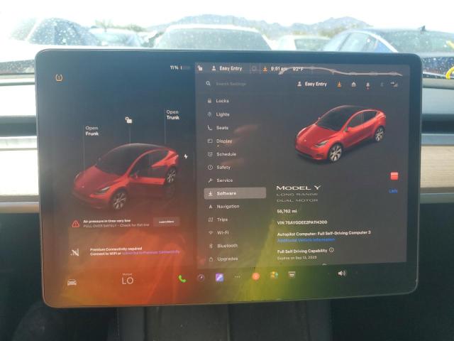 7SAYGDEE2PA114300 - 2023 TESLA MODEL Y BLACK photo 9