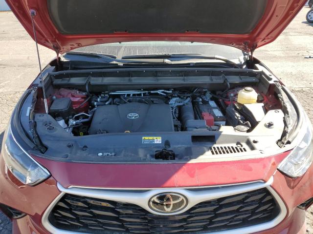 5TDHZRBH1NS587667 - 2022 TOYOTA HIGHLANDER XLE BURGUNDY photo 11