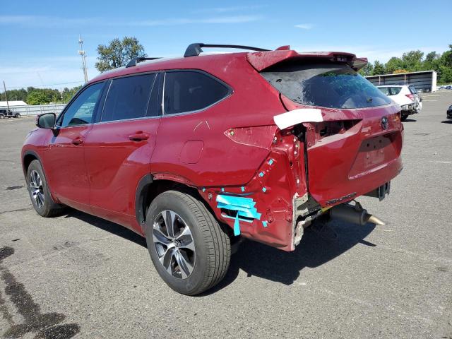 5TDHZRBH1NS587667 - 2022 TOYOTA HIGHLANDER XLE BURGUNDY photo 2
