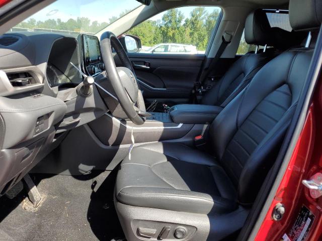 5TDHZRBH1NS587667 - 2022 TOYOTA HIGHLANDER XLE BURGUNDY photo 7