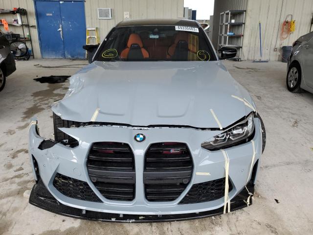 WBS33AY03NFL91785 - 2022 BMW M3 COMPETITION GRAY photo 5