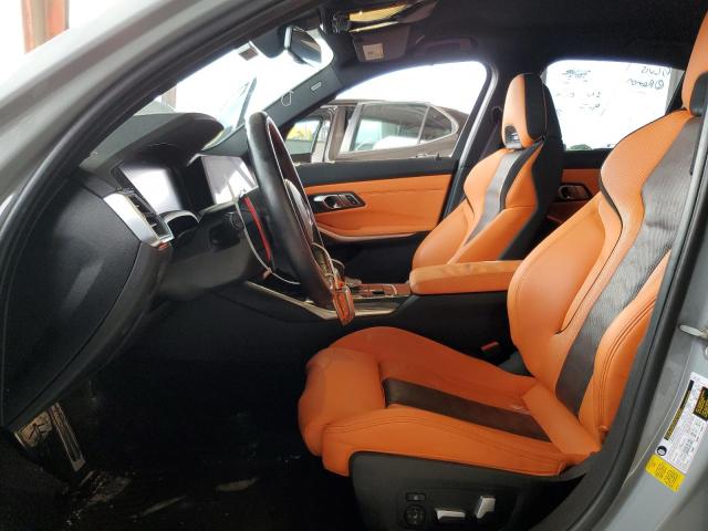 WBS33AY03NFL91785 - 2022 BMW M3 COMPETITION GRAY photo 7