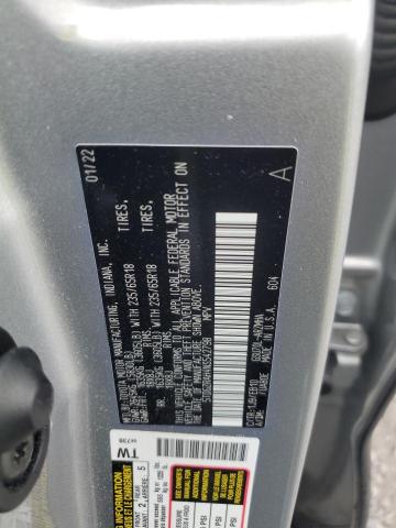 5TDGZRAH4NS542798 - 2022 TOYOTA HIGHLANDER XLE SILVER photo 13