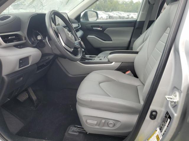 5TDGZRAH4NS542798 - 2022 TOYOTA HIGHLANDER XLE SILVER photo 7