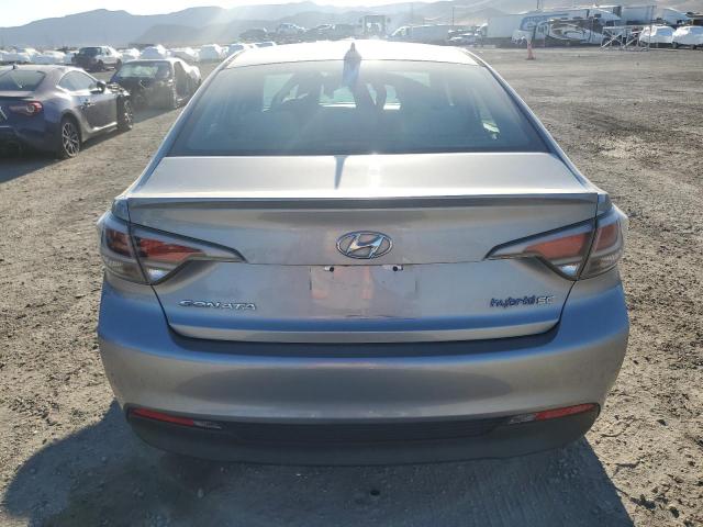 KMHE24L11GA040339 - 2016 HYUNDAI SONATA HYBRID SILVER photo 6