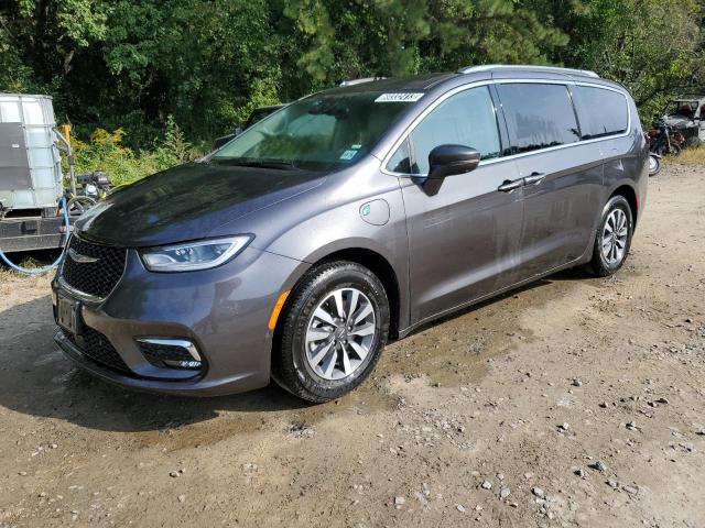 2C4RC1L7XMR581046 - 2021 CHRYSLER PACIFICA HYBRID TOURING L GRAY photo 1