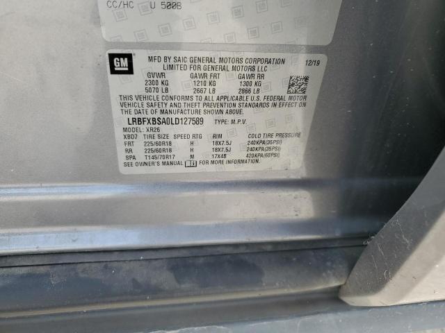 LRBFXBSA0LD127589 - 2020 BUICK ENVISION PREFERRED Grafit foto 13