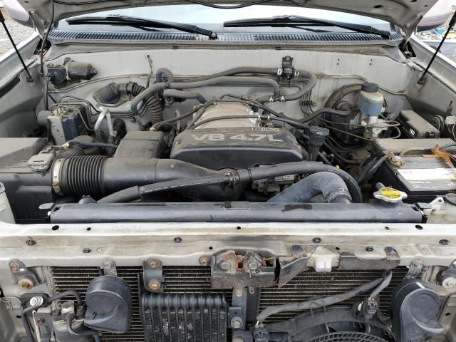 5TDBT48A82S112338 - 2002 TOYOTA SEQUOIA LIMITED GRAY photo 11