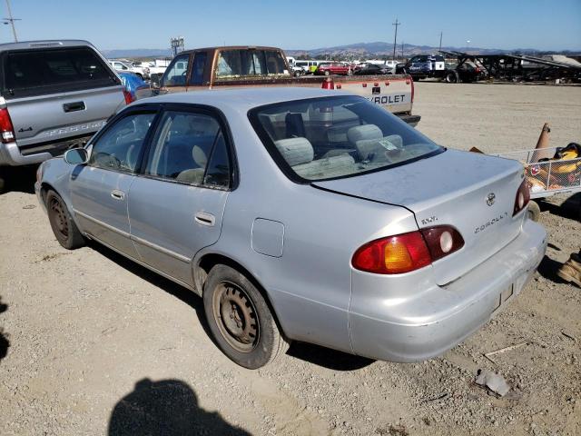 2T1BR12E01C516234 - 2001 TOYOTA COROLLA CE SILVER photo 2