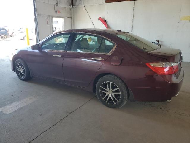 1HGCR3F86DA043955 - 2013 HONDA ACCORD EXL BURGUNDY photo 2