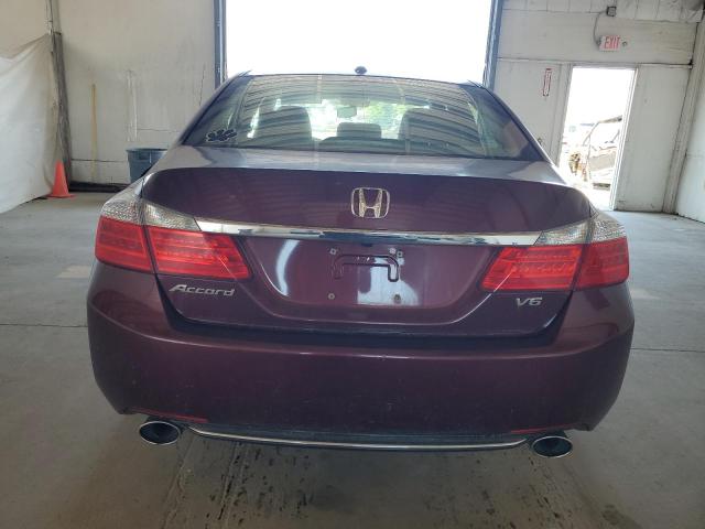 1HGCR3F86DA043955 - 2013 HONDA ACCORD EXL BURGUNDY photo 6