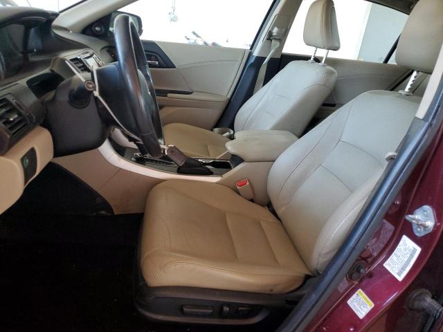 1HGCR3F86DA043955 - 2013 HONDA ACCORD EXL BURGUNDY photo 7